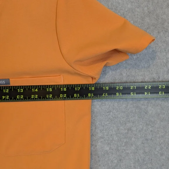 FIGS Scrub Set Women's XS Shaka Orange Catarina Top Zamora Jogger Bottom - Picture 11 of 15